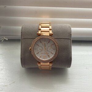 Michael Kors Women's Parker Rose Gold-Tone Stainless Steel Watch